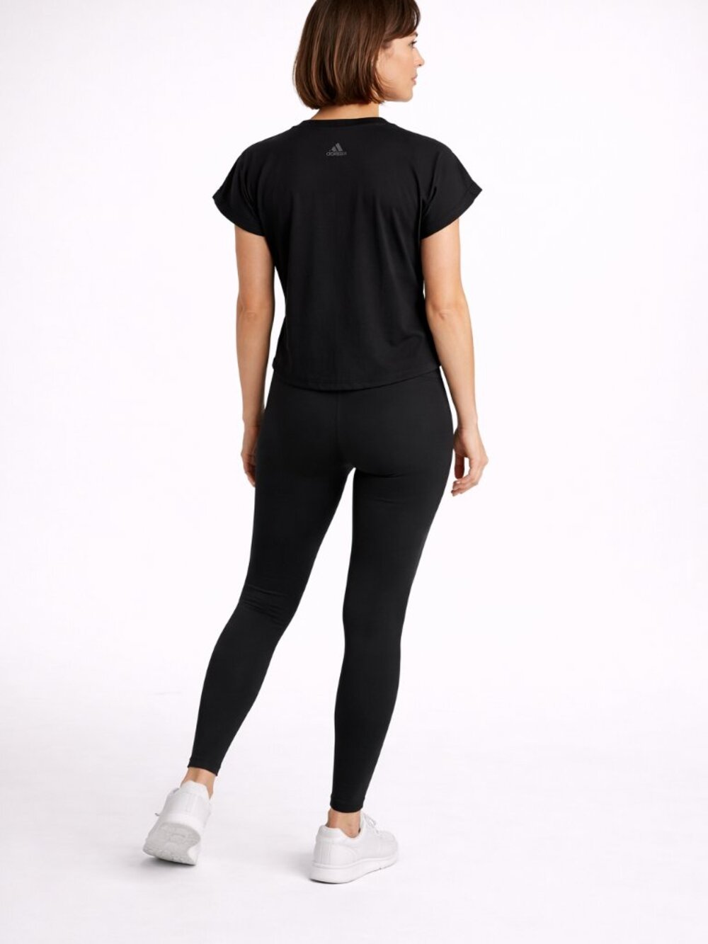 Adidas Yoga Top Large Black Athletic Tee Workout Activewear NWT - Picture 2 of 8